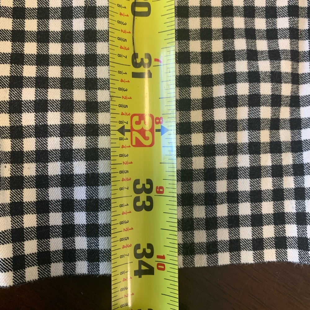 Old Navy Gingham Black and White Pants Two Pockets in back Size 14‎ - Picture 7 of 7